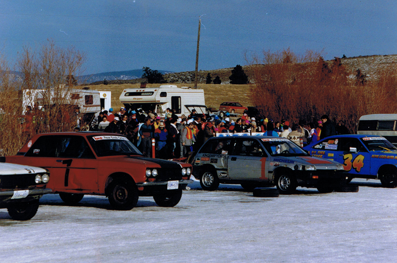 Pre race meeting at Barnes Lake BC Pre race meeting at Barnes Lake BC