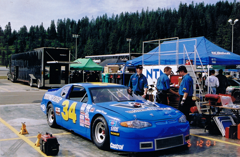 Turner Racing 2001 Chev Monte Carlo in the SunValley Speedway pits for a CASCAR race Turner Racing 2001 Chev Monte Carlo in the SunValley Speedway pits for a CASCAR race