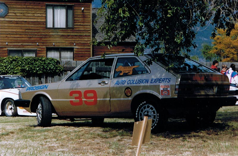 Darren's Scirocco ice racer at the Knox Mtn Hillclimb in Kelowna May 1989 Darren's Scirocco ice racer at the Knox Mtn Hillclimb in Kelowna May 1989
