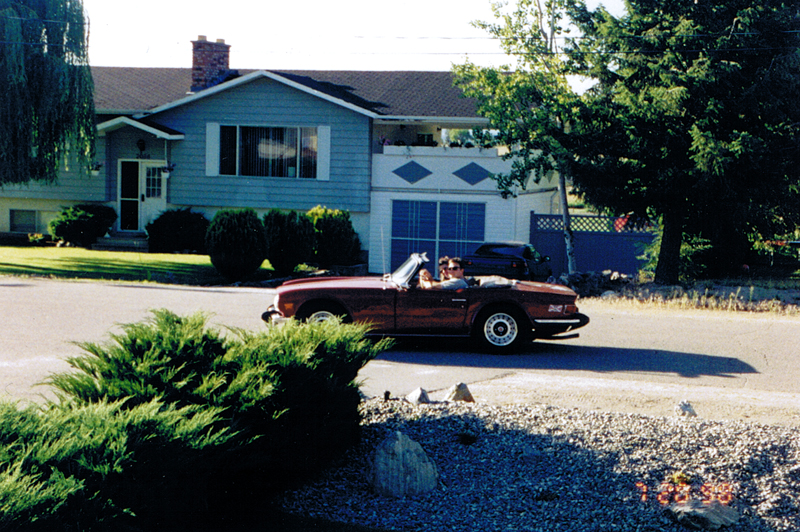 Darren and Margo enjoying summer in the TR6 convertible Darren and Margo enjoying summer in the TR6 convertible