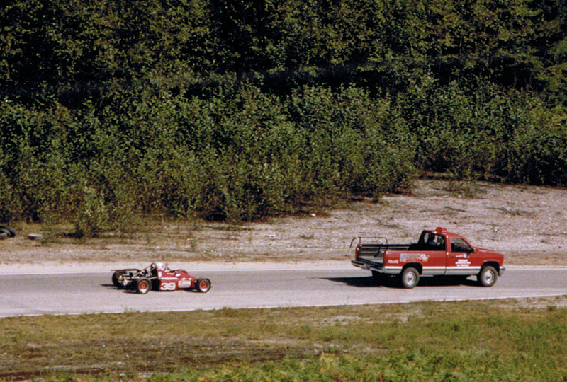 Some days the race car let Darren down Some days the race car let Darren down