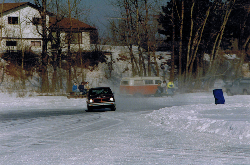 Studded ice tires get surprisingly good grip on the ice